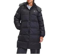 Calvin Klein Doudoune en Duvet Femme Essential Midweight Long Puffer avec Capuche, Noir (Black), M
