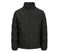 Doudoune noire unie avec une coupe droite et un col montant zippé M