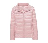 Doudoune pour femme 100 grammes légère anti-vent matelassée sans capuche chaude pour hiver pliable veste élégante décontractée confortable veste mi-saison grandes tailles manteau à manches longues