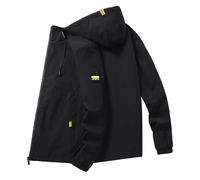 Doudoune pour homme automne et hiver épaisse à l'intérieur et à l'extérieur pour porter un manteau en duvet blanc froid, Noir , M
