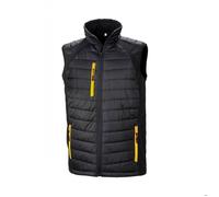 Doudoune rembourrée recy Result Black Compass - black.yellow XXXL
