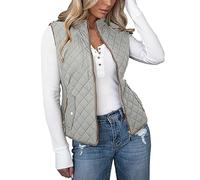 Doudoune Sans Manche Femme Chic Chaud Ample Manteaus Blouson Vestes matelassée Fine Manches Court Parka Gilets Blousons Casual Compressible Duvet Grande Taille Chaude Hiver
