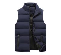 Doudoune sans Manche Femme Courte, Manteau Chaud Femme Hiver Grande Taille, Manteaux avec Zippé Et Poche Veste Décontracté Polyvalent Gilet Sport Extérieur Doudoune Simple Chic Manteau