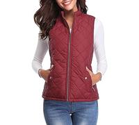 Doudoune Sans Manche Femme Léger Automne Doudounes Zippé Blousons Manteau Legere Chaude Matelassée Manteaus Col Roulé Grande Taille Mode Veste d'extérieur avec Poches