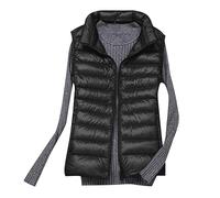 Doudoune sans Manche Gilet Ultra Légère Veste Manteau Parka Blouson Zippée Hiver pour Femmes Grande Taille Veste Hiver Chic Chaud Ample Manteau Gilets en Duvet Parka Veste Zippée Blouson Cadeau Noel