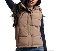 Doudoune sans manche Marron Femme Superdry Everest XXS