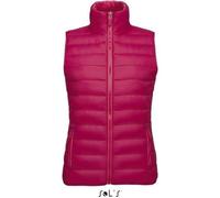 Doudoune sans manche - SOL'S - Wave - Rose foncé - 100% polyester - Fermeture éclair L