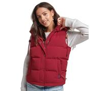 Superdry Doudoune sans manches Everest à capuche Rouge Femme S