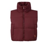 Doudoune sans manches courte col droit femme QS Rouge L