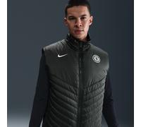 Doudoune sans manches de foot d'épaisseur moyenne Nike Therma-FIT Chelsea FC Windrunner pour homme Outdoor Green/Outdoor Green/Phantom M
