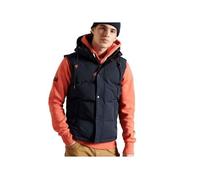 Superdry Doudoune sans manches Everest – Fermeture zippée et boutons-pression – Homme Bleu S