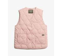 Superdry Quilted Lite Liner Vest Rose M Femme