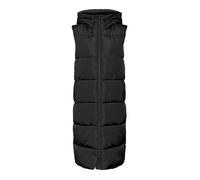 VERO MODA Vmligaane Noos Waistcoat Gilet matelassé, Noir, S Femme
