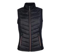 HKM Basel Style Gilet en nylon pour fille Noir/Rose 152