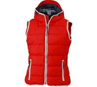 Doudoune sans manches homme - JAMES & NICHOLSON - JN1076 - Rouge - Style nautique XXXL