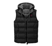 Doudoune sans Manches Homme - LéGèRe Gilet à Capuche MatelasséE Doudoune RembourréE Gilet Matelassé sans Manches Automne Hiver avec Poches ÉLectrique Hiver Lavable Plein Air RandonnéE