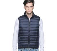 Doudoune sans Manches Homme Legere Gilet Matelassé sans Manche Homme Veste Doudoune sans Manche Homme Gilet Duvet Hiver Gilets Matelassé sans Manche Homme Blouson sans Manches Homme Marine 4XL