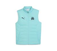 Doudoune sans manches OM Bleu L Male