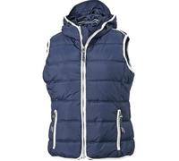 Doudoune sans manches pour femme - JAMES & NICHOLSON - JN1075 - Bleu - Coupe cintrée - Style nautique XXL