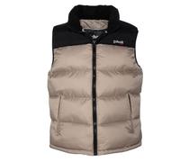 Doudoune sans manches Schott UTAHV beige - zip, poches, logo - homme XL