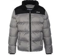 Doudoune Schott UTAH - Argent - Réf. UTAH-SILVER - Capuche sous col - Fermeture par zip - 2 poches L