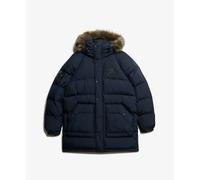 Superdry Doudoune Everest Longline Baffled Bleu L Homme