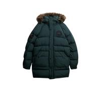 Superdry Parka Everest Longline Baffled à capuche vert S Homme