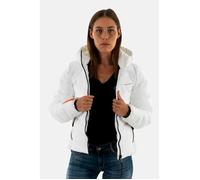 Doudoune Superdry Hooded Microfibre Padded 01C Optic - Blanc - Femme - Marque SUPERDRY - Fermeture éclair XXS