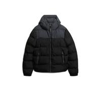 Veste à capuche Superdry Colourblock Puffer noire - L