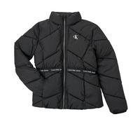 Doudounes enfants filles Calvin Klein Jeans LOGO TAPE LIGHT JACKET Noir 8 ans