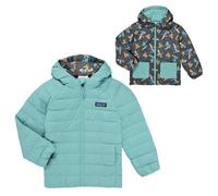 Doudounes enfants filles Patagonia REVERSIBLE DOWN SWEATER HOODY Bleu 12 mois