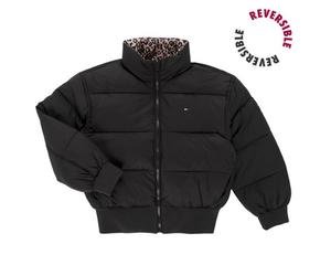 Doudounes enfants filles Tommy Hilfiger REVERSIBLE PUFFER BOMBER Noir 16 ans
