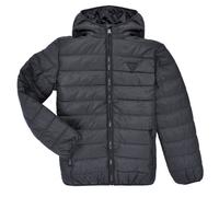 Doudounes enfants garcons Guess HOODED LS PADDED PUFFER W ZIP Noir 14 ans
