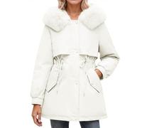 Doudounes Femme Blouson Hiver Sherpa Doudoune Chauffante Veste Chaude Ensemble Chic Et Elegant Blazer Manteau Chaud Court Polaire Avec Capuche Parka Fourrure Matelassée Blanche Noir Plume Vêtement