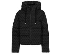 Doudounes femmes Guess DAISY PUFFER LOGO FLOCK Noir EU S