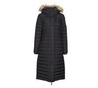 Doudounes femmes Superdry FUJI HOODED LONGLINE PUFFER Noir FR 36