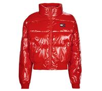 Doudounes femmes Tommy Jeans TJW BADGE GLOSSY PUFFER Rouge EU L