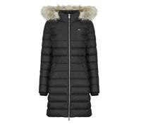 Doudounes femmes Tommy Jeans TJW ESSENTIAL HOODED DOWN COAT Noir EU S