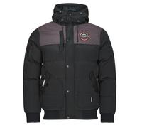 Geographical Norway Volva Men - Doudoune Chaude Matelassee Homme Automne Hiver - Veste Manteau Chaud - Blouson Coupe Vent Manches Longues Rembourrage - Hommes (Noir XXL)