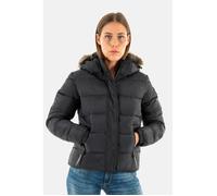 Doudounes Superdry Faux Fur 12A Jet Black - Superdry - Femme - Noir - Faux Fur - Fermeture Éclair M
