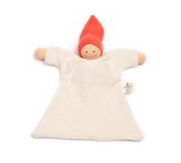 Doudous Plats Nanchen® Natur Poupée Waldorf Coton Bio Eponge Écru & O