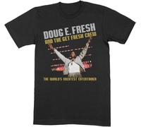 Doug E. Fresh - "The World's Greatest" T-shirt pour homme/femme unie RO3118 (L) (Noir)