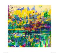 Doug Eaton (Trees on The Island 60 x 60 cm Toile Imprimée