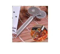 Dough Pizza Pastry Cutter Double Headed Dough Roller and Shaping Wheel