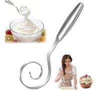 Dough Whisk,Seamless Dough Whisk for Sourdough,403 Stainless Steel Hand Sourdough Mixer,9" Bread Whisking Tool Stainless Steel for Cooking,Dough Blender for Baking Mixing Stirring Kneading