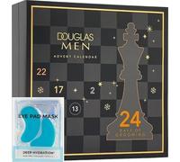 Douglas Calendrier de l'Avent pour homme/homme avec 24 produits de beauté pour le visage, les cheveux et le corps + 1 tampon d'hydratation profonde pour les yeux