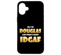 Douglas Costume IDGAF Funny Meme Halloween Costume for Doug Coque pour iPhone 16 Plus