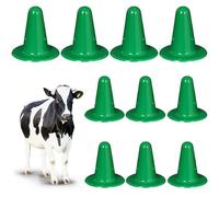 Dougle de bouchons d'inflation de 10pcs, 2, 3x2.4 Les fournitures traite vaches en plastique s'adaptent au tralker chèvre vache