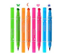 Dougoir à yeux liquides à double extrémité, liner à l'œil liquide à double tête | Tampon de la doublure des yeux de maquillage - Ensemble de 4 outils de maquillage imperméables pour les femmes filles,