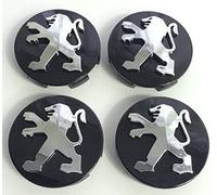 DoUiabc Lot de 4 Enjoliveurs de Roue, 60 Mm, pour Peugeot 106 107 206 207 306 307 506 507 108 208